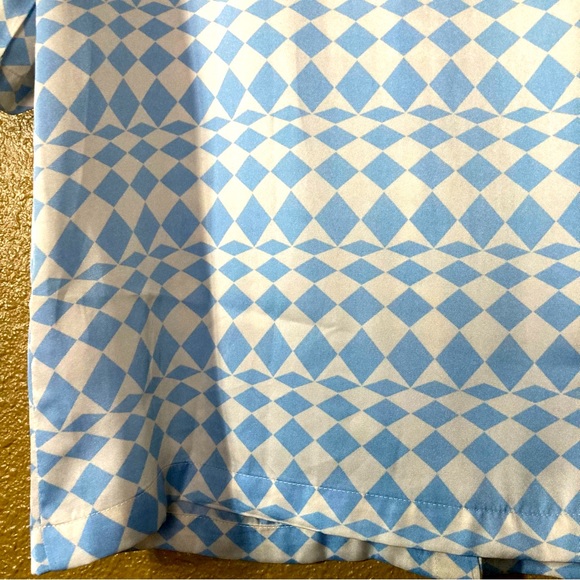 Unisex Pretty Garbage Button Down Funky Checkered Shirt. - Picture 8 of 9